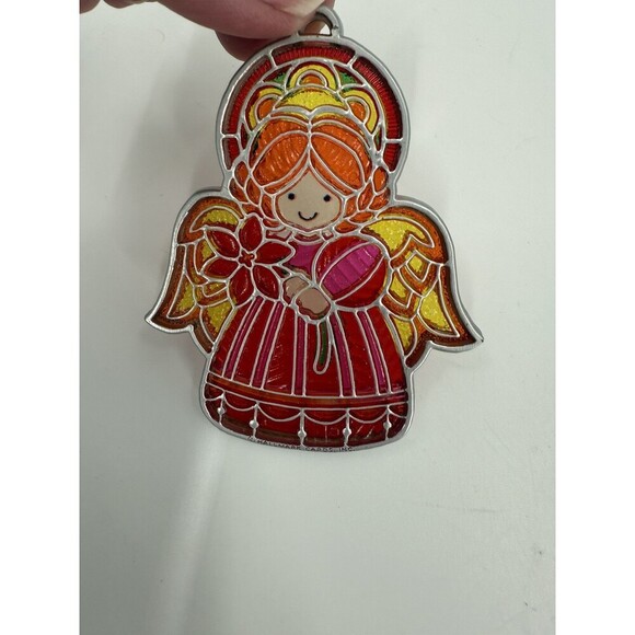 VINTAGE HALLMARK 1978 TIFFANY CLASSICS ACRYLIC ANGEL ORNAMENT New In Box - Picture 5 of 6